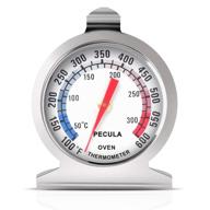 🌡️ accurate oven thermometer: 50-300°c/100-600°f, stainless steel instant read for kitchen cooking, grill, fry, chef, and smoker logo