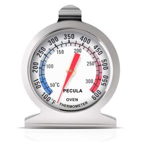 img 4 attached to 🌡️ Accurate Oven Thermometer: 50-300°C/100-600°F, Stainless Steel Instant Read for Kitchen Cooking, Grill, Fry, Chef, and Smoker