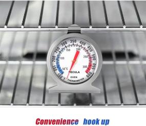 img 1 attached to 🌡️ Accurate Oven Thermometer: 50-300°C/100-600°F, Stainless Steel Instant Read for Kitchen Cooking, Grill, Fry, Chef, and Smoker