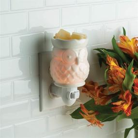 img 2 attached to 🕯️ CANDLE WARMERS ETC Pluggable Fragrance Warmer - Decorative Owl Shaped Plug-in for Scented Candle Wax Melts and Oils