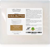 premium 2 lb shea butter melt and pour soap base by velona - sls/sles free, natural bars for superior soap-making results logo