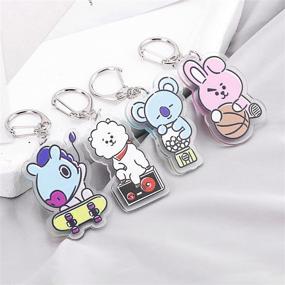 img 1 attached to 🎵 Kpop BTS Keychain - Official Merchandise for Army Gift - BTS Bangtan Boys Jimin Jin Jungkook J-hope Suga V RM