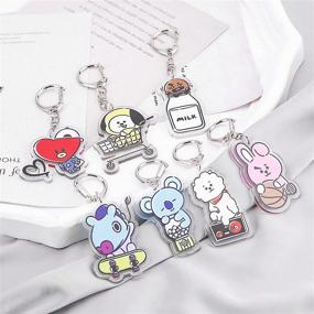 img 2 attached to 🎵 Kpop BTS Keychain - Official Merchandise for Army Gift - BTS Bangtan Boys Jimin Jin Jungkook J-hope Suga V RM