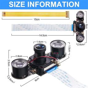 img 2 attached to High-Quality 1080P Webcam 5MP OV5647 Sensor: 2 Sets for Raspberry Pi Camera with Day & Night Vision, IR-Cut Filter, Focus Adjustment - Compatible with RPi 4 3 B B+ 2B 3A+ 2 1