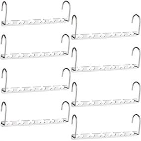 img 4 attached to 👗 Optimize Closet Space with HOUSE DAY 10.5 Inch Magic Hangers - Pack of 8