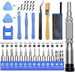 img 4 attached to 🔧 GANGZHIBAO 28-in-1 Triwing Screwdriver Set: Ultimate Repair Tool Kit for Nintendo Switch, PS4, Xbox, NES - Includes T6, T8, T10 Security Torx, Y00, PH000 Phillips Screwdrivers for Joy-con & Battery Replacement