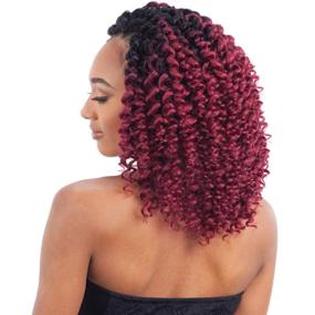 img 2 attached to 💇 FreeTress Синтетический волос Crochet Braids 2X Wand Curl Ample Curl Multi Pack Deal (5-ПАК, OT30)