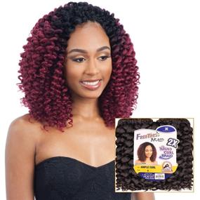 img 3 attached to 💇 FreeTress Синтетический волос Crochet Braids 2X Wand Curl Ample Curl Multi Pack Deal (5-ПАК, OT30)