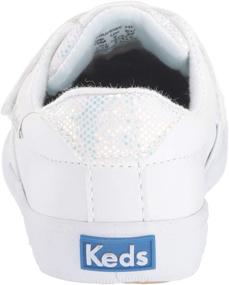 img 2 attached to Keds Courtney Hook & Loop Sneaker: Comfortable and Convenient Footwear