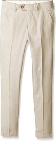 img 2 attached to Isaac Mizrahi Chambray Linen Pants Boys' Clothing in Pants