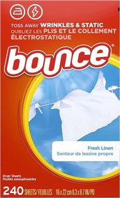 img 3 attached to 🌬️ Bounce Dryer Sheets, 240 Count, Fresh Linen Scented Fabric Softener