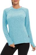 🏃 women's moisture wicking thermal running shirt with thumb holes - soneven fleece workout top logo