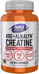 img 4 attached to 💪 Enhance Muscle Mass and Boost Energy Levels with NOW Sports Nutrition Kre-Alkalyn Creatine 750 mg, 120 Capsules