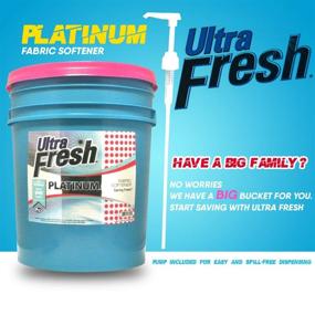 img 3 attached to 🌼 Up to 640 Loads, 5 Gallons (640 oz) Ultra Fresh Platinum Concentrated Spring Fresh Fabric Softener