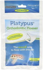 img 3 attached to 🦷 Platypus Ortho Flosser (2 Packs of 30) with Dentek Wax for Braces: Optimal Oral Care for Orthodontic Patients