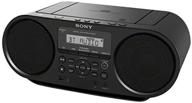 sony portable bluetooth digital tuner am/fm radio cd player with mega bass reflex stereo sound system plus fsm 6ft aux cable, compatible with ipod, iphone, or mp3 digital audio player logo