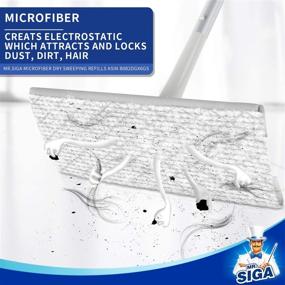 img 2 attached to 🧹 MR.SIGA Microfiber Dry Sweeping Refills - 24 Count Pack for Floor Cleaning