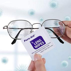 img 2 attached to 👓 Pure-Aid Lens Cleaning Wipes - 24 Individually Wrapped Wipes per Pack (2 Packs) - Pre-Moistened for Eyeglasses, Camera Lenses, Smartphones, Tablets - Safe & Effective Glasses Cleaner - Ideal for Travel