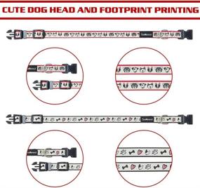 img 2 attached to 🐶 SCENEREAL Cute Dog Collar for Small Dogs - 2 Pack Puppy Dog Collar - Light in The Dark Collars: Enhance Your Outdoor Walking Experience with Adjustable Safety Pet Collar and Quick Release Buckle