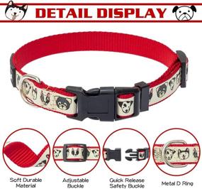 img 1 attached to 🐶 SCENEREAL Cute Dog Collar for Small Dogs - 2 Pack Puppy Dog Collar - Light in The Dark Collars: Enhance Your Outdoor Walking Experience with Adjustable Safety Pet Collar and Quick Release Buckle