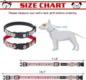 img 3 attached to 🐶 SCENEREAL Cute Dog Collar for Small Dogs - 2 Pack Puppy Dog Collar - Light in The Dark Collars: Enhance Your Outdoor Walking Experience with Adjustable Safety Pet Collar and Quick Release Buckle