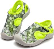 👞 comfortable and stylish woueoi toddler closed toe sandals for boys - lightweight sandals with a secure fit логотип