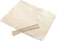 🥐 regency wraps pastry cloth &amp; rolling set, 100% cotton, extra large cloth with 15&#34; rolling pin cover, natural - 20 x 24 logo