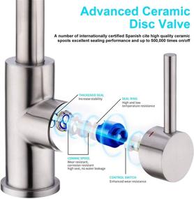 img 2 attached to 🚰 Versatile Stainless Steel Faucet for Kitchen and Bathroom