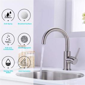 img 1 attached to 🚰 Versatile Stainless Steel Faucet for Kitchen and Bathroom