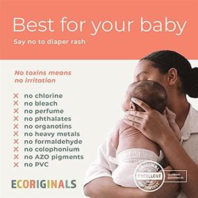 img 1 attached to Ecoriginals Plant-Based Eco Disposable Diapers, Crawler Size 3, 13-24lbs, 6 Pack, 156 Count, Non-Toxic