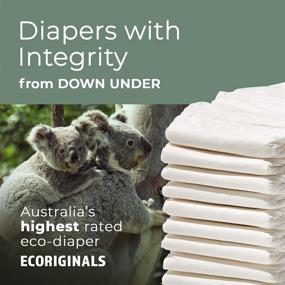 img 3 attached to Ecoriginals Plant-Based Eco Disposable Diapers, Crawler Size 3, 13-24lbs, 6 Pack, 156 Count, Non-Toxic