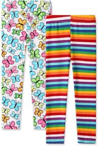 img 3 attached to Sheecute Girls' 2-Pack Leggings, Girls' Size 3-12 Leggings, Stretch Pants