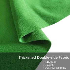 img 3 attached to 🎱 Boshen Billiard Cloth: Premium Felt & Pre-Cut Rails for 7/8/9 Foot Tables - 3 Fabric Styles Available