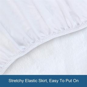 img 2 attached to 🛏️ Full Size Waterproof Bamboo Mattress Protector – SPRINGSPIRIT: Ultra Soft, Breathable, Fitted up to 14'' Depth Pocket