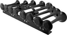 img 3 attached to Loud and Powerful Vixen Horns Train Horn for 12v Vehicles - 8 Black Trumpet Air Horns Perfect for Trucks, Cars, Semis, Pickups, Jeeps, RVs, and SUVs