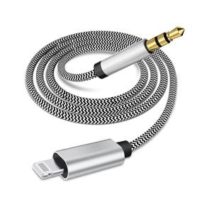 img 4 attached to 🎧 3.5 мм аудио кабель Apple MFi Certified AUX стерео для iPhone, Нейлоновый адаптер iPhone Aux Cord для автомобиля с совместимостью с iPhone 11/XS/XR/X/8/7/6/5, iPad, iPod - Подключение к динамикам, домашней аудиосистеме, наушникам (3.3FT/1M)