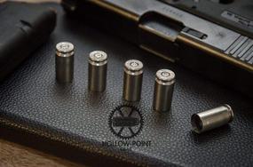 img 2 attached to 🔫 Hollow-Point Gear Set: 5 Silver Bullet Tire Caps for SUVs - 5 Brass .40 Caliber Once-Fired Bullet Casing - Car, Bike, Motorcycle, Truck, ATV Replacement Tire Valve Caps