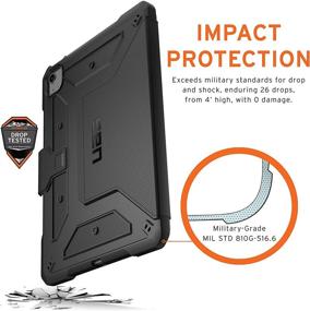 img 2 attached to 📱 URBAN ARMOR GEAR UAG iPad Air 10.9-inch (4th Gen, 2020) Case: Metropolis Folio, Slim Heavy-Duty Cover with Multi-Viewing Angles, Military Drop Tested Protection - Black