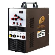 🔧 lotos tig200acdc 200a ac/dc aluminum tig welder with dc stick/arc welder, square wave inverter - dual voltage (110/220v), brown finish - includes foot pedal and argon regulator logo