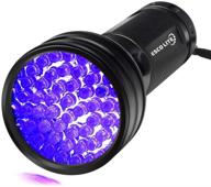 powerful escolite uv flashlight black light: trace dog urine, pet stains, and bed bugs with 51 led 395 nm ultraviolet blacklight detector логотип