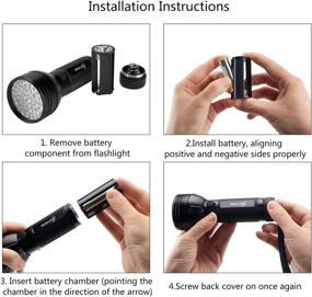 img 2 attached to Powerful Escolite UV Flashlight Black Light: Trace Dog Urine, Pet Stains, and Bed Bugs with 51 LED 395 nM Ultraviolet Blacklight Detector