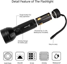 img 3 attached to Powerful Escolite UV Flashlight Black Light: Trace Dog Urine, Pet Stains, and Bed Bugs with 51 LED 395 nM Ultraviolet Blacklight Detector