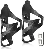 🚴 ultra-light full carbon fiber bike drink water bottle cage holder for road bike mtb cycling - set of 2 logo