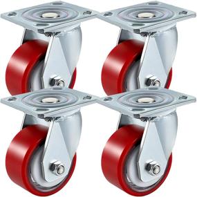 img 4 attached to 🌟 Top-rated BestEquip Polyurethane Degrees Casters – High Capacity and Quality