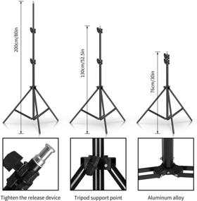 img 1 attached to 📸 Комплект "LOMTAP" с фотостудийным зонтом, системой поддержки зелёного экрана размером 6.5 x 9.8 футов и 5-в-1 отражателем - идеально подходит для фотосъёмки и видеостудийных съёмок.