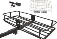 🚚 heininger hitchmate 4013: black deluxe fold-up cargo carrier kit with webbing and hitch lock - ultimate storage solution logo