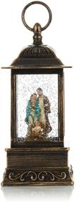 img 4 attached to 🌟 Captivating 10.5 Inch Nativity Scene Snow Globe - ReLIVE Christmas Light-Up Delight
