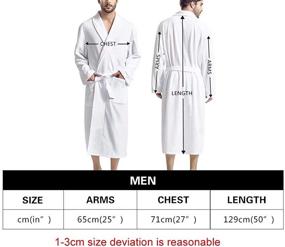 img 1 attached to 👕 AFPANQZ Men's Comfortable Full Length Nightgown: Ultimate Sleepwear for Unmatched Comfort and Style