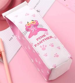 img 3 attached to Colorful and Spacious Milk Carton Pencil Case by Warmword: A Cute Cat Wearing Glasses Design!