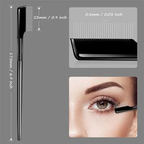 img 2 attached to 💇 2PCS Eyelash Comb Brush Separator - Ideal Eyelash Grooming Tool for Perfect Mascara Application